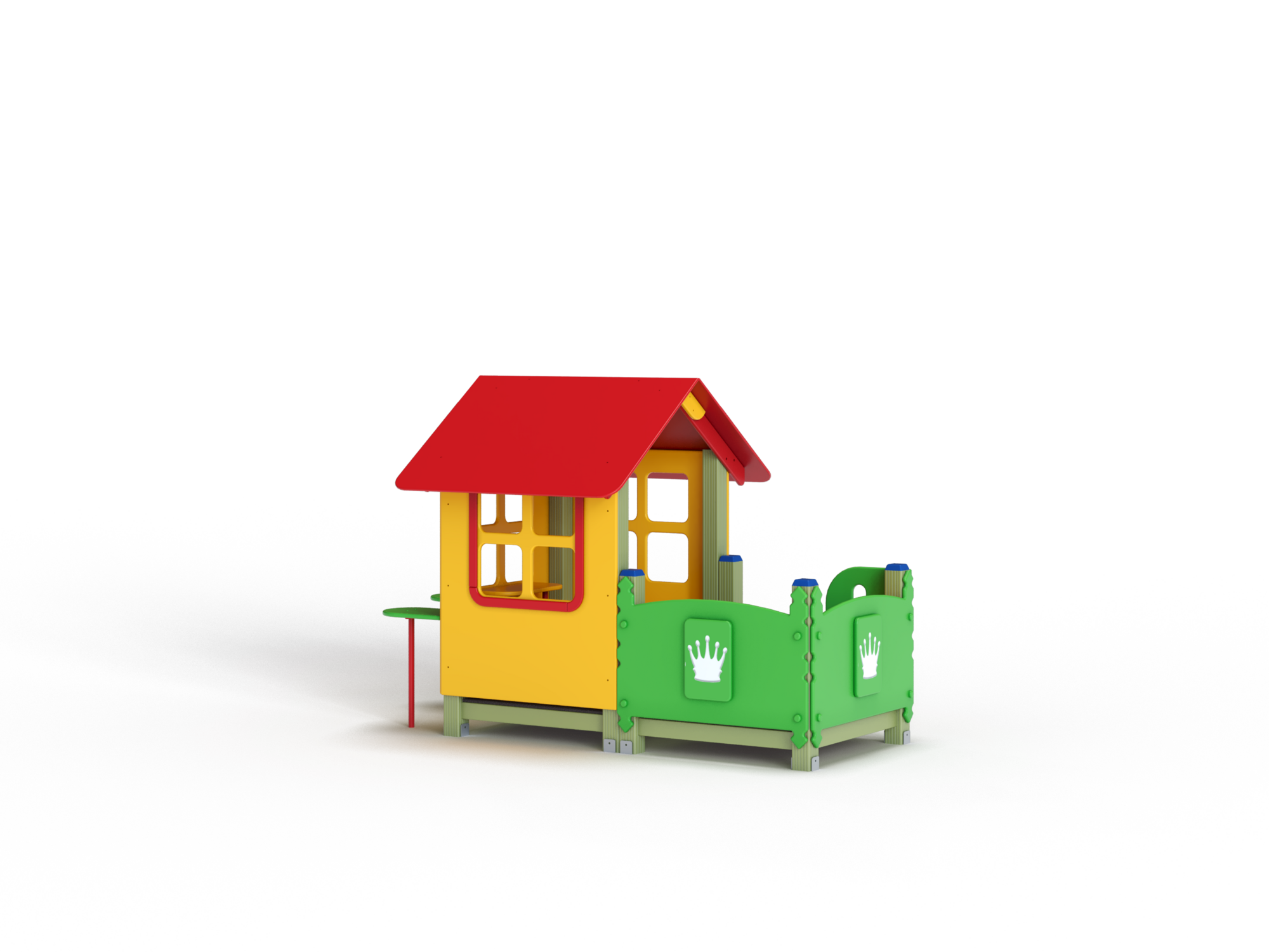 МФ 5.252-ДЕРЕВО Домик с внешними столиком и скамейкой