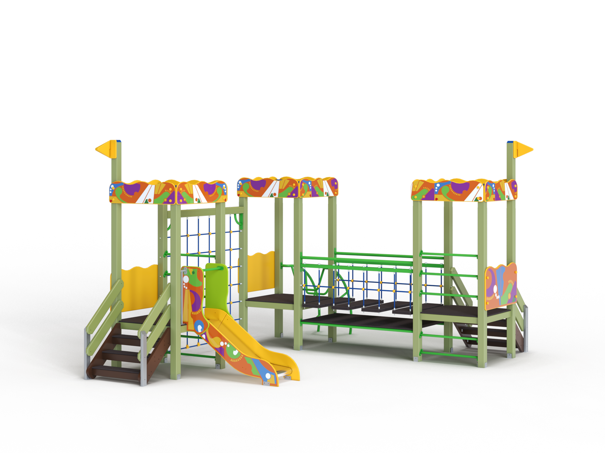 ДИК 3.121 Детский игровой комплекс Граффити Н=700 мм