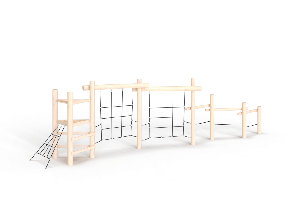 ДП 3.17-К Комлекс башня с двумя вертикальными препятствиями на бревнах