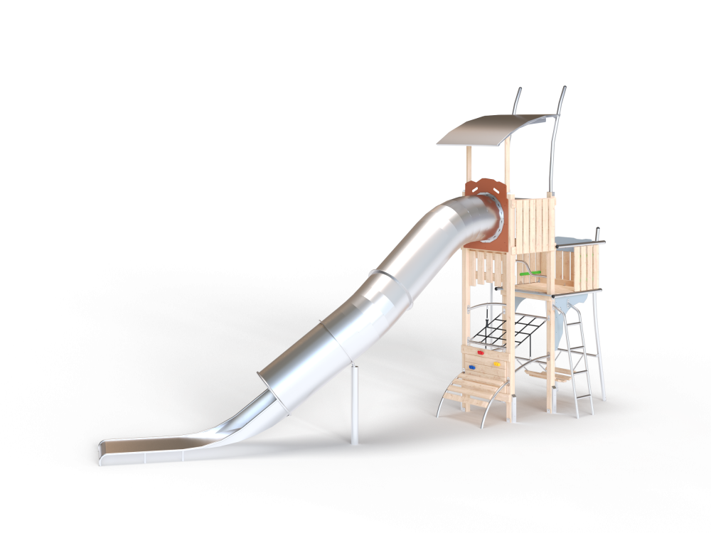 ДП 4.129 Башня с горкой и лазалками