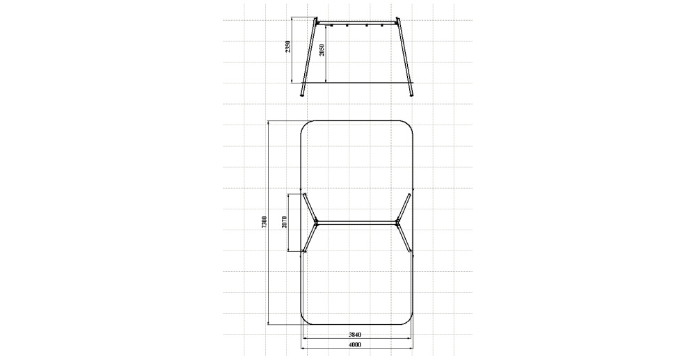 ДИО 1.406.11 Рама двойных качелей