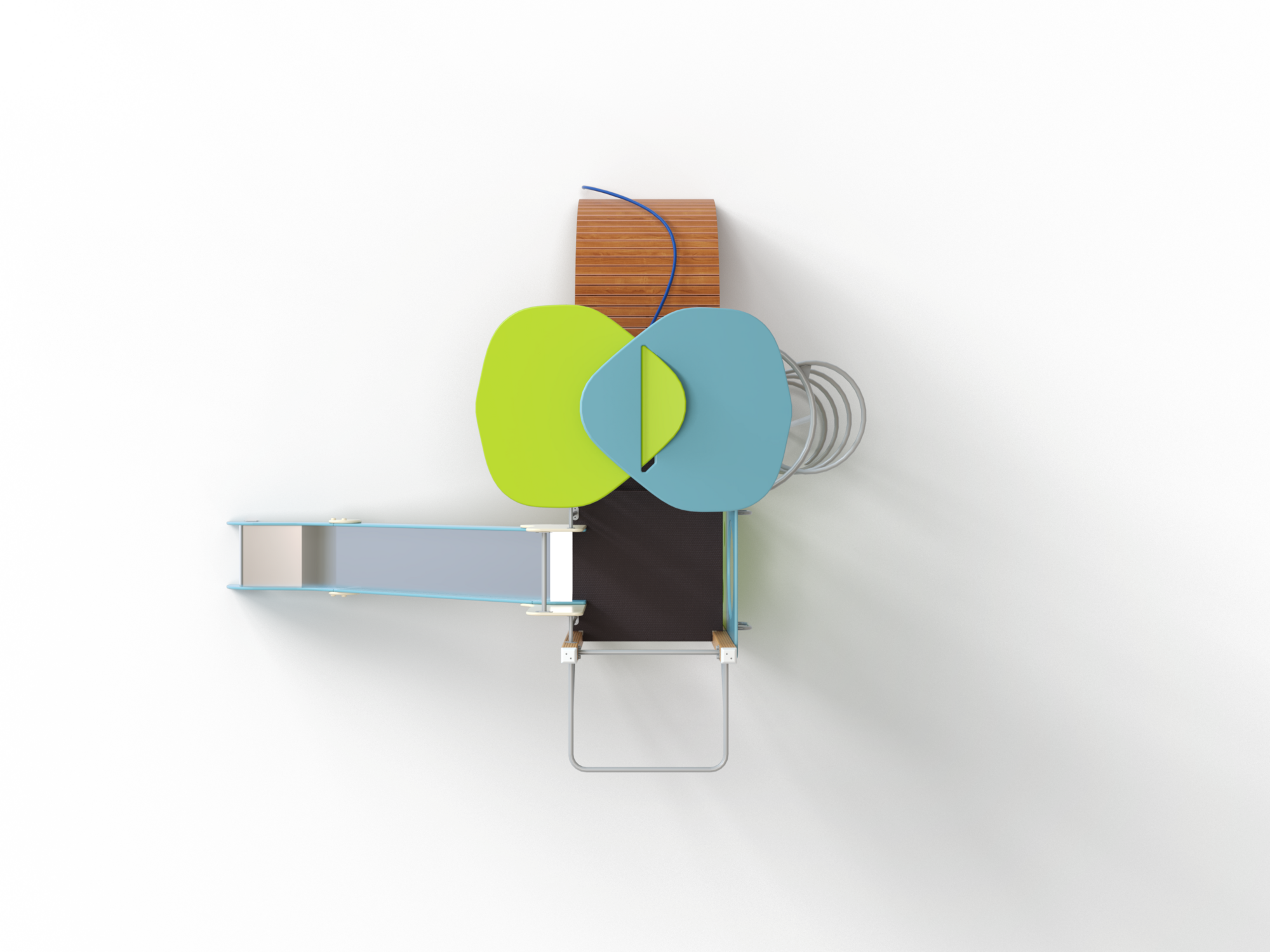 ДИК 1.230-ДПК Детский игровой комплекс с горкой H=1500 мм