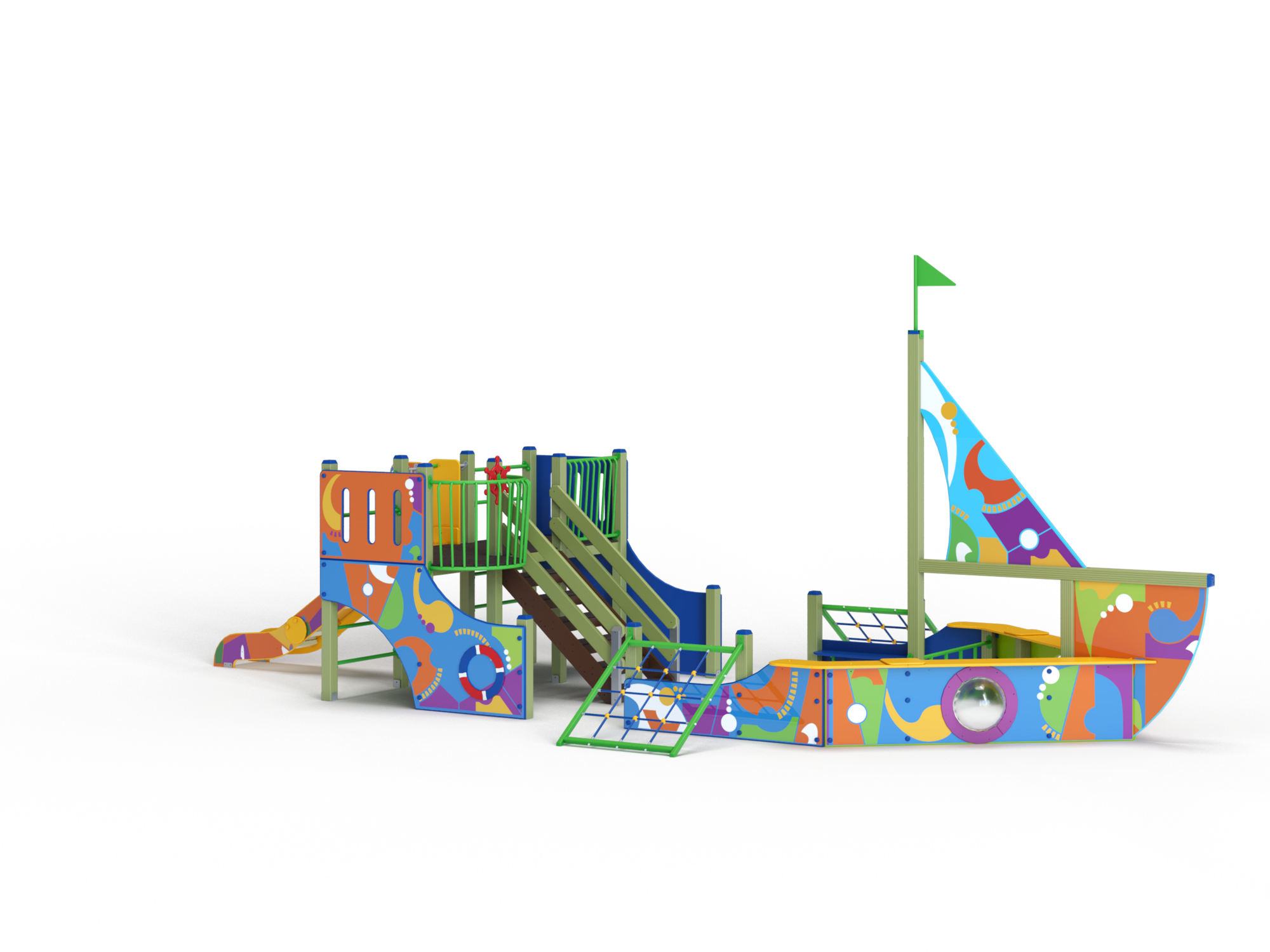 ДИК 3.091 Детский игровой комплекс граффити Н=1200 мм