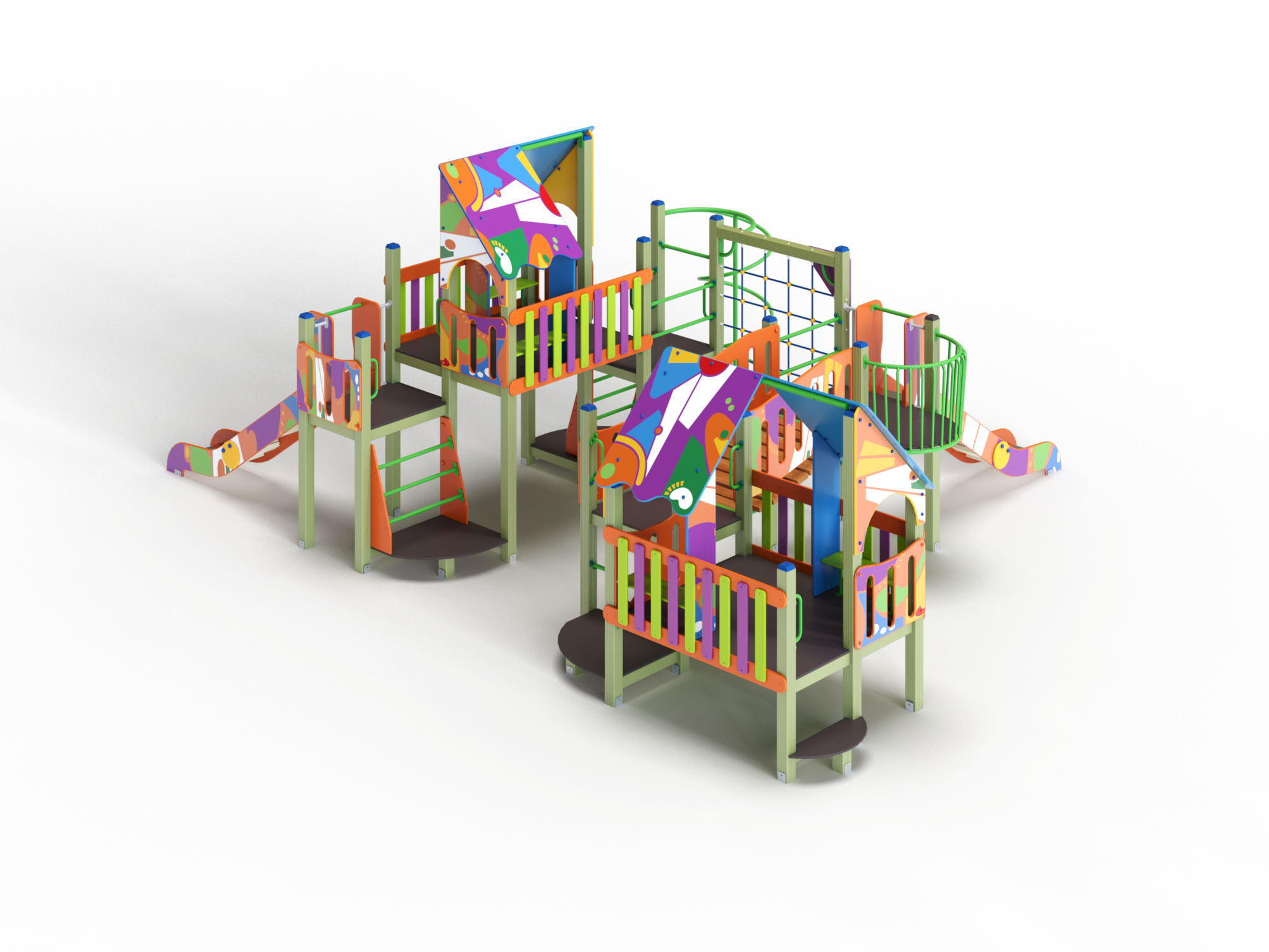 ДИК 9.164 Детский игровой комплекс Н=1200 мм граффити