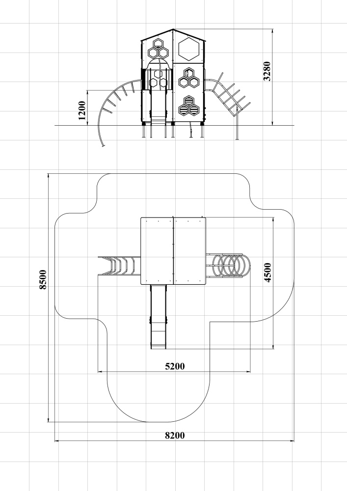ДИК 9.22 Детский игровой комплекс Н=1200 мм