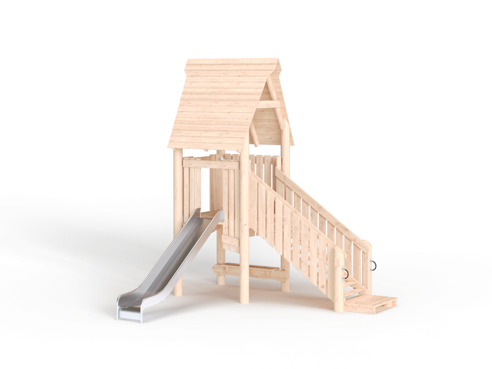ДП 4.140-К Домик с горкой и лестницей 1400 мм