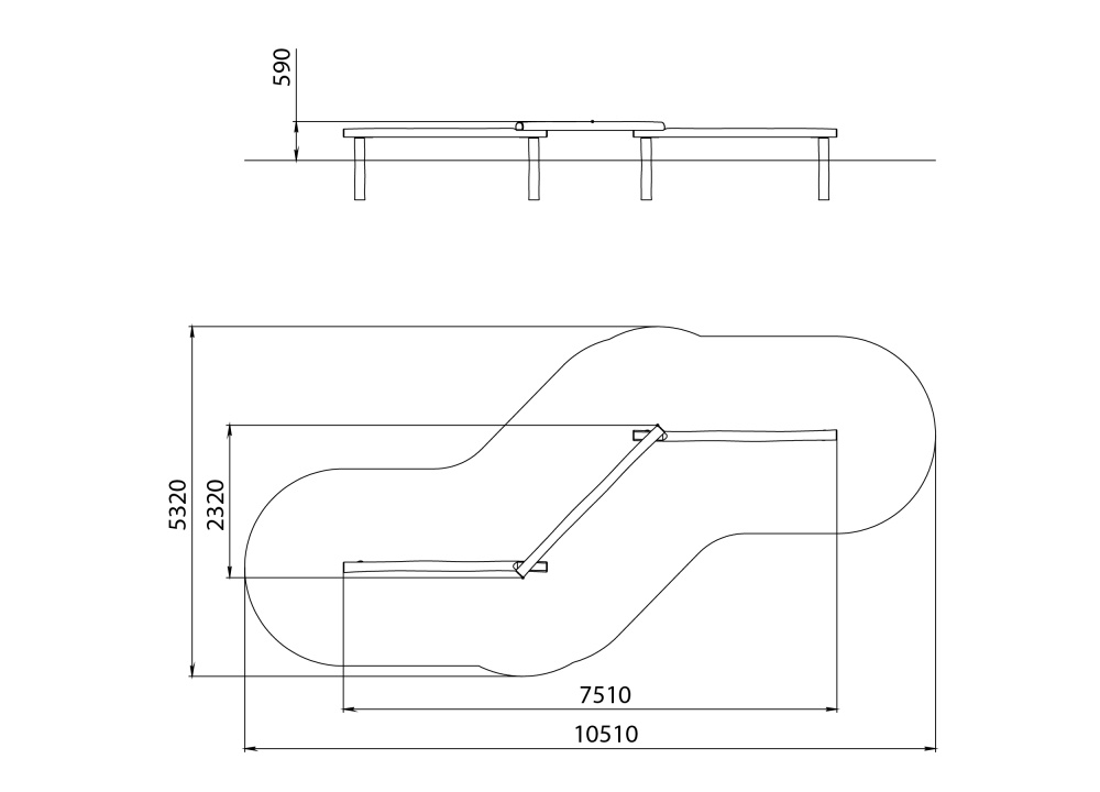 ДП 5.26 Бревно балансировочное тройное