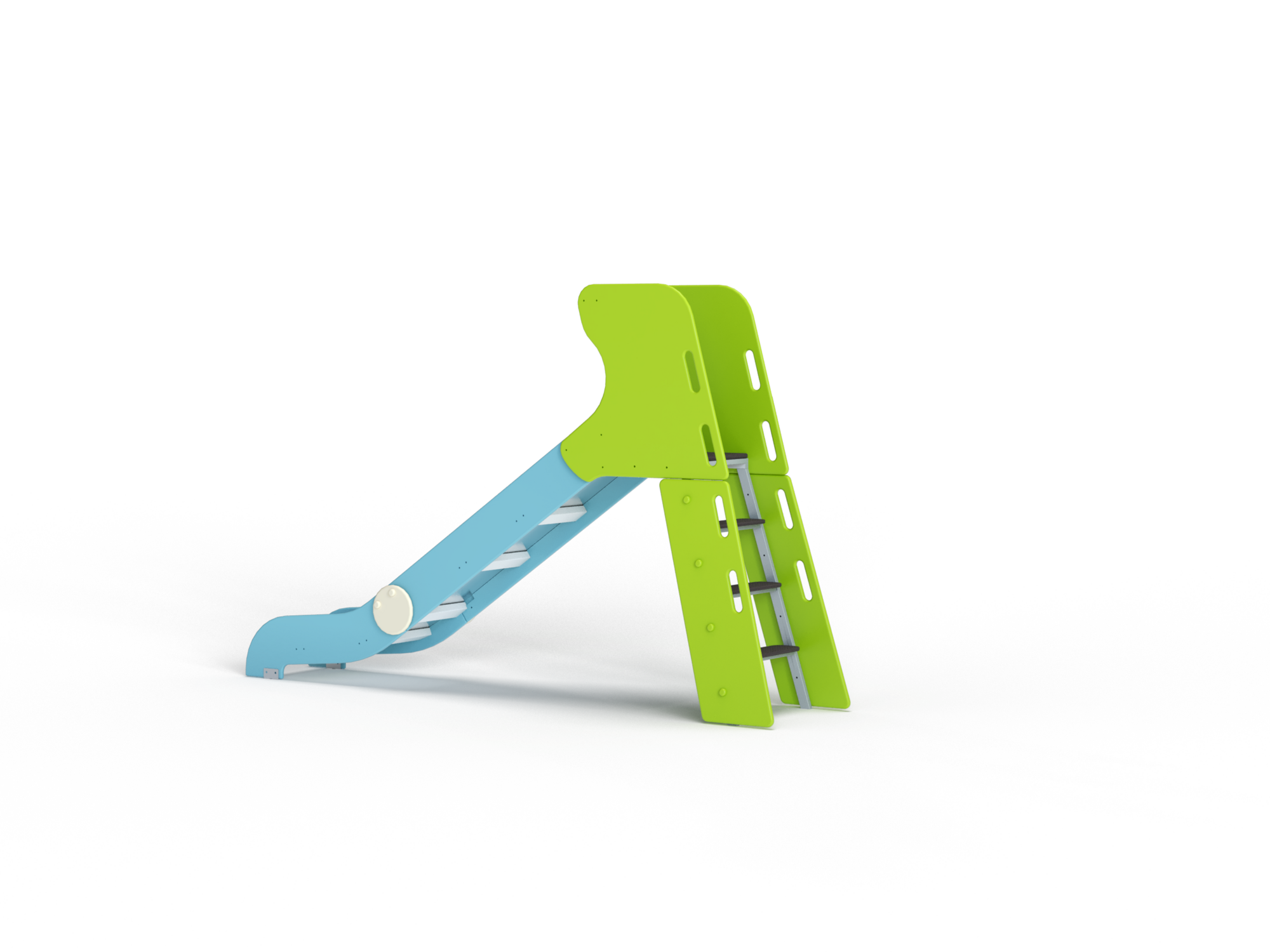 ДИО 5.042 Горка с деревянными перилами H=1200 