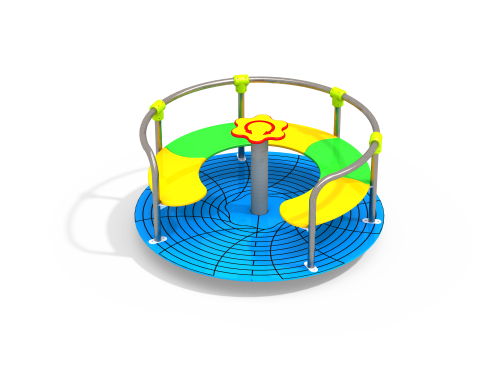 ДИО 2.27.01 Карусель с круглым сидением и рулем нерж