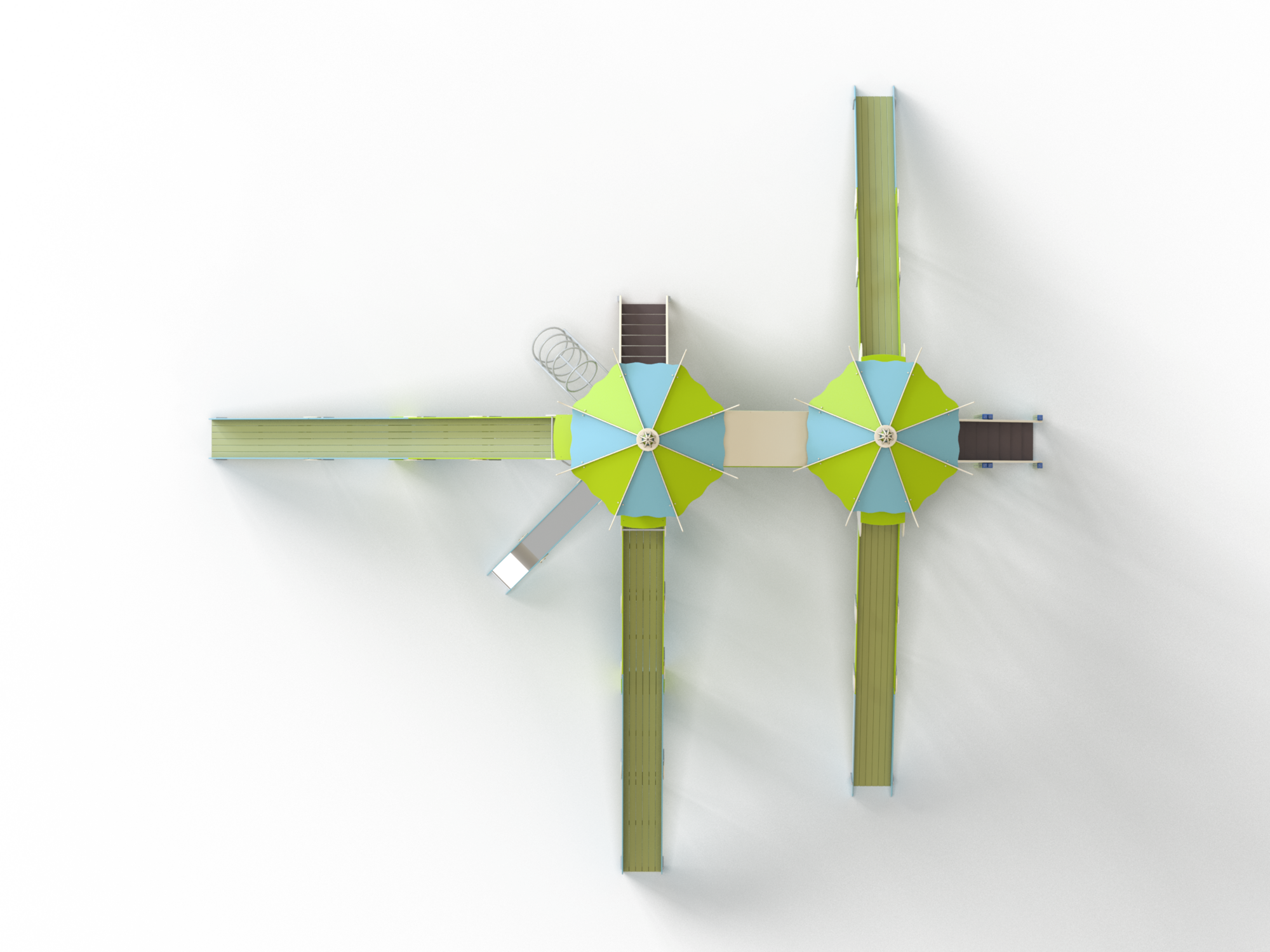 ДИК 7.031-ДЕРЕВО Детский игровой комплекс Н=900 мм, 2500 мм, 4000 мм