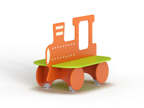 МФ 1.201 Лавочка со спинкой Паровозик