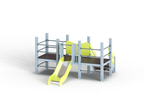 ДИО 5.022-ДЕРЕВО Манеж с горкой Н=700мм