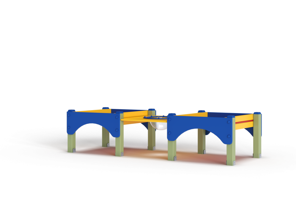 МФ 3.501-ДЕРЕВО Стол песочница двойная низкая