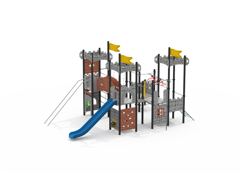 УК 7.818.11 Универсальный комплекс четыре башни с крышей цинк