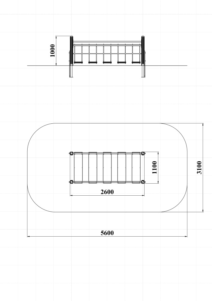 СО 3.10 Подвесной мостик на столбах