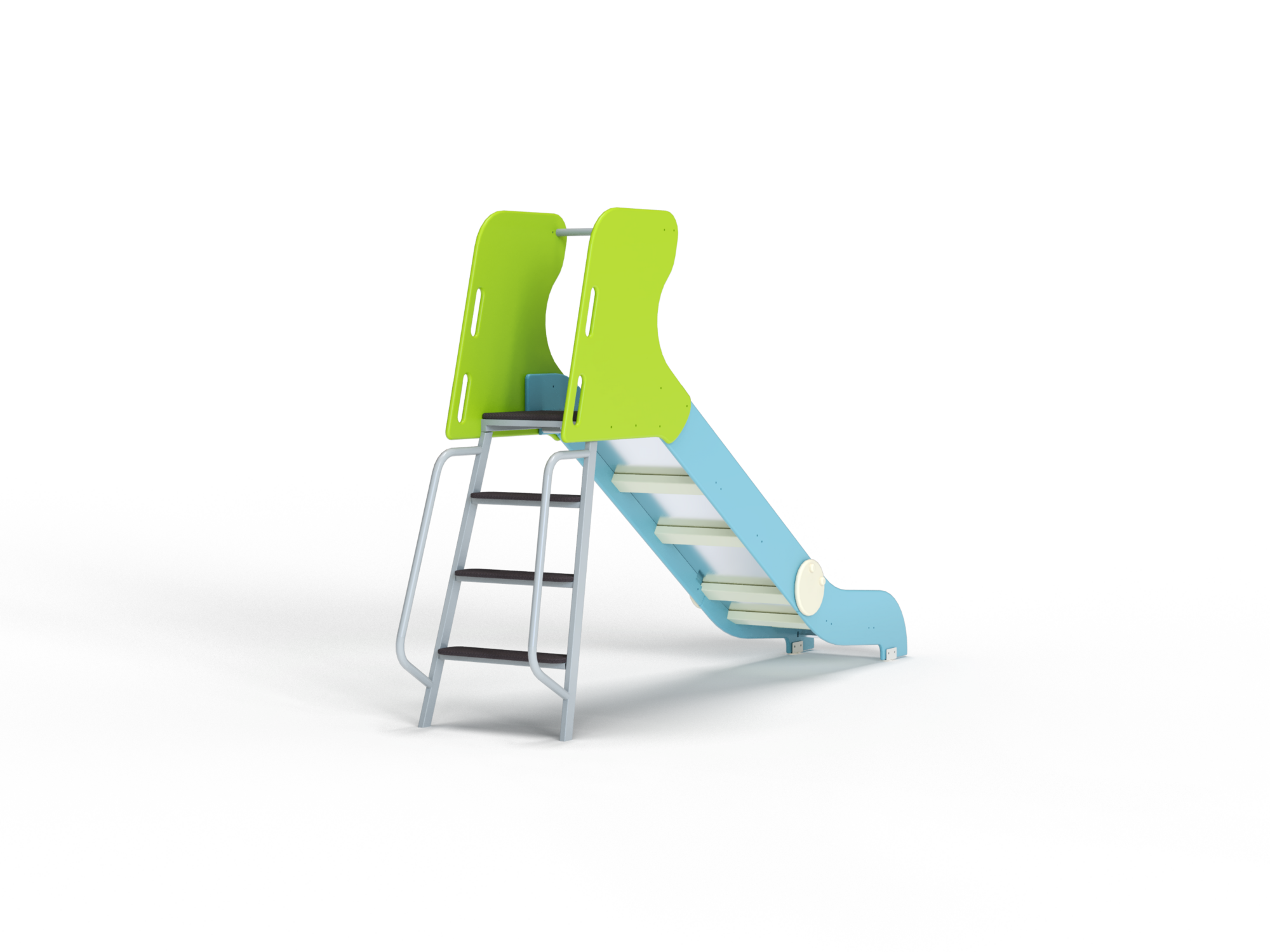 ДИО 5.032 Горка с металлическими  перилами H=1200 мм