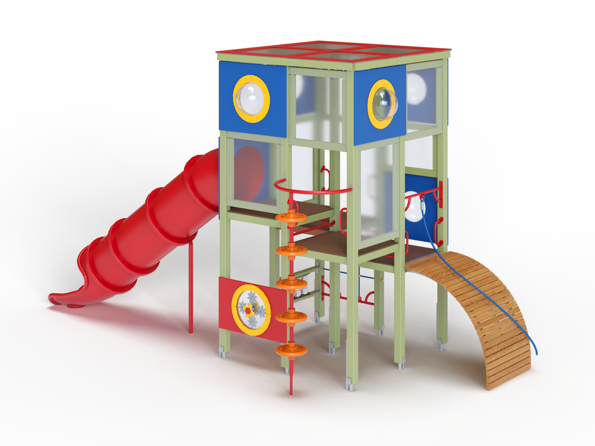 ДИК 9.301-ДЕРЕВО Детский игровой комплекс Н=1200,1500,1800 мм