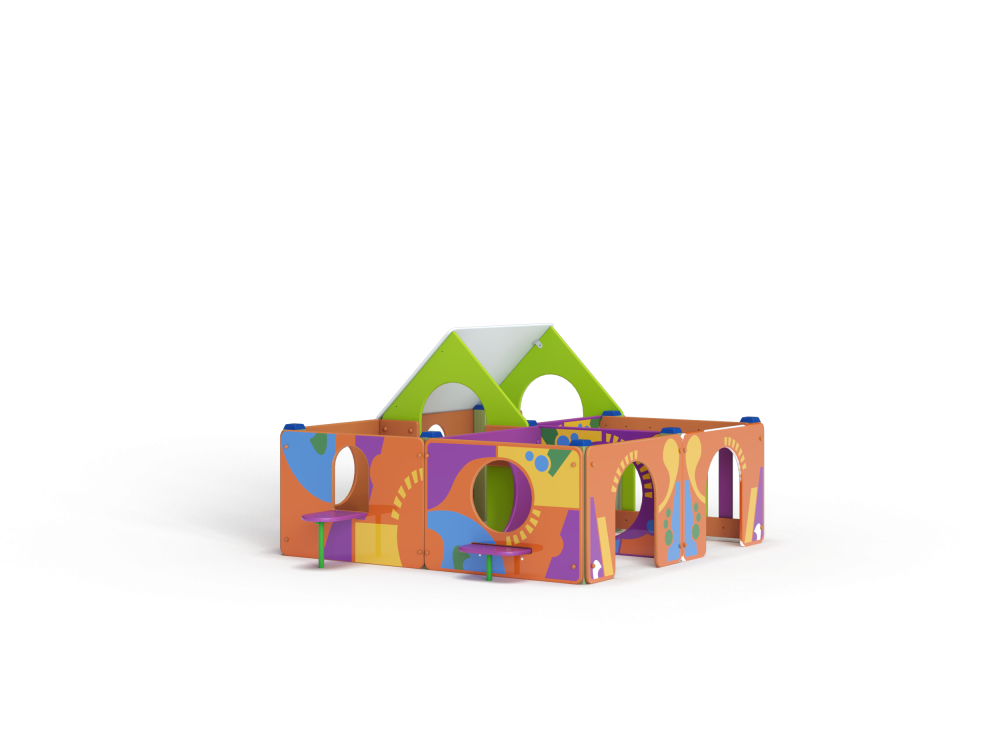 МФ 5.163 Лабиринт 4 секции Граффити