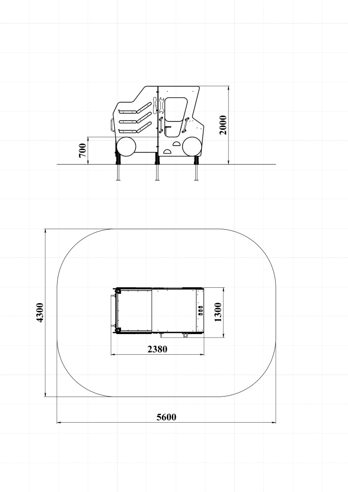 МФ 4.111-ДЕРЕВО Самосвал без горки