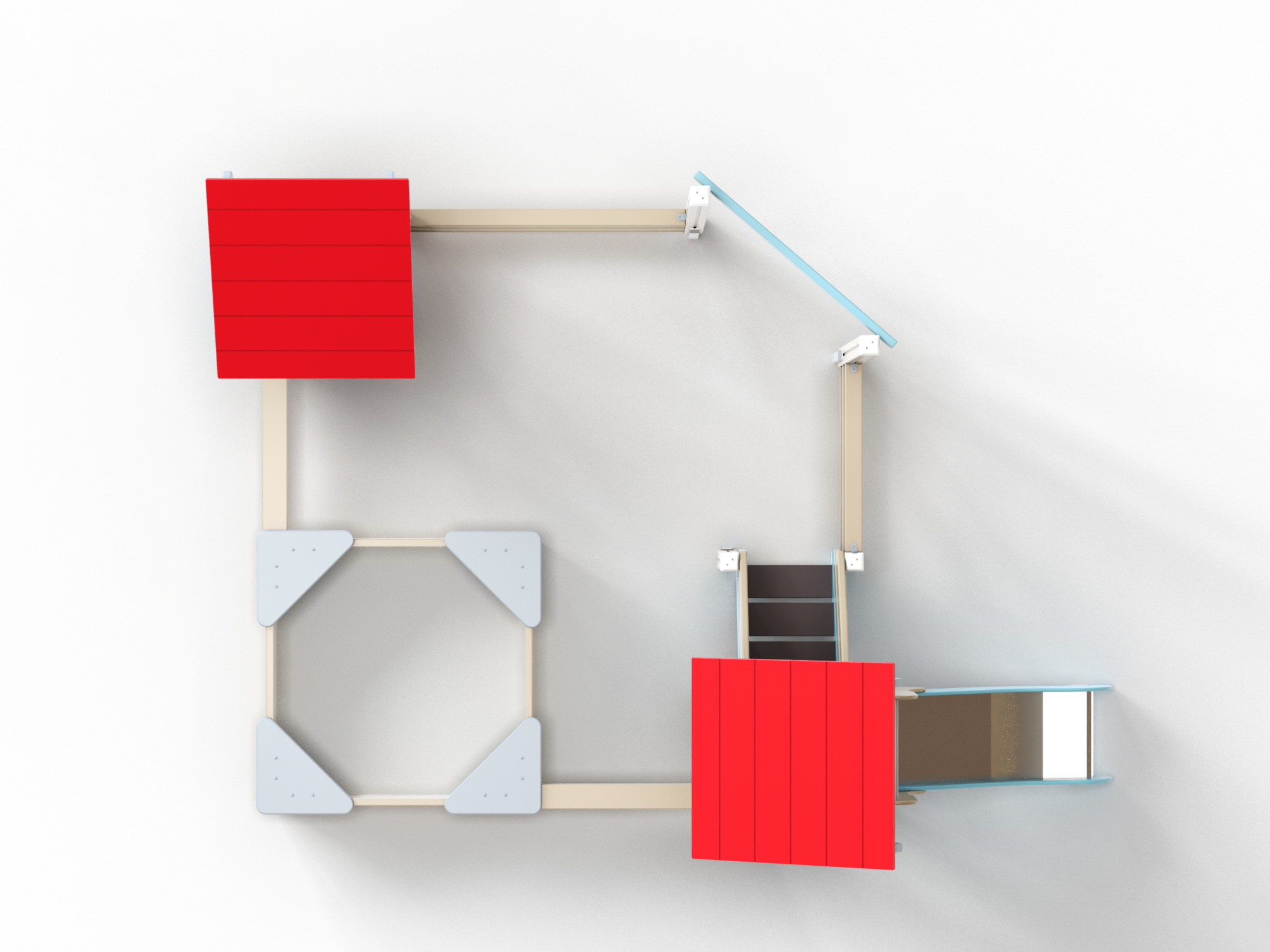 МФ 3.21 Песочный дворик с горкой H=700мм