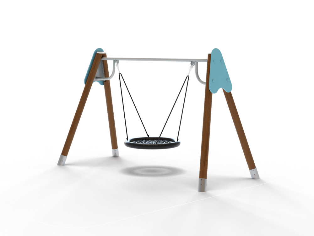 ДИО 1.15-К Качели Гнездо на круглых столбах