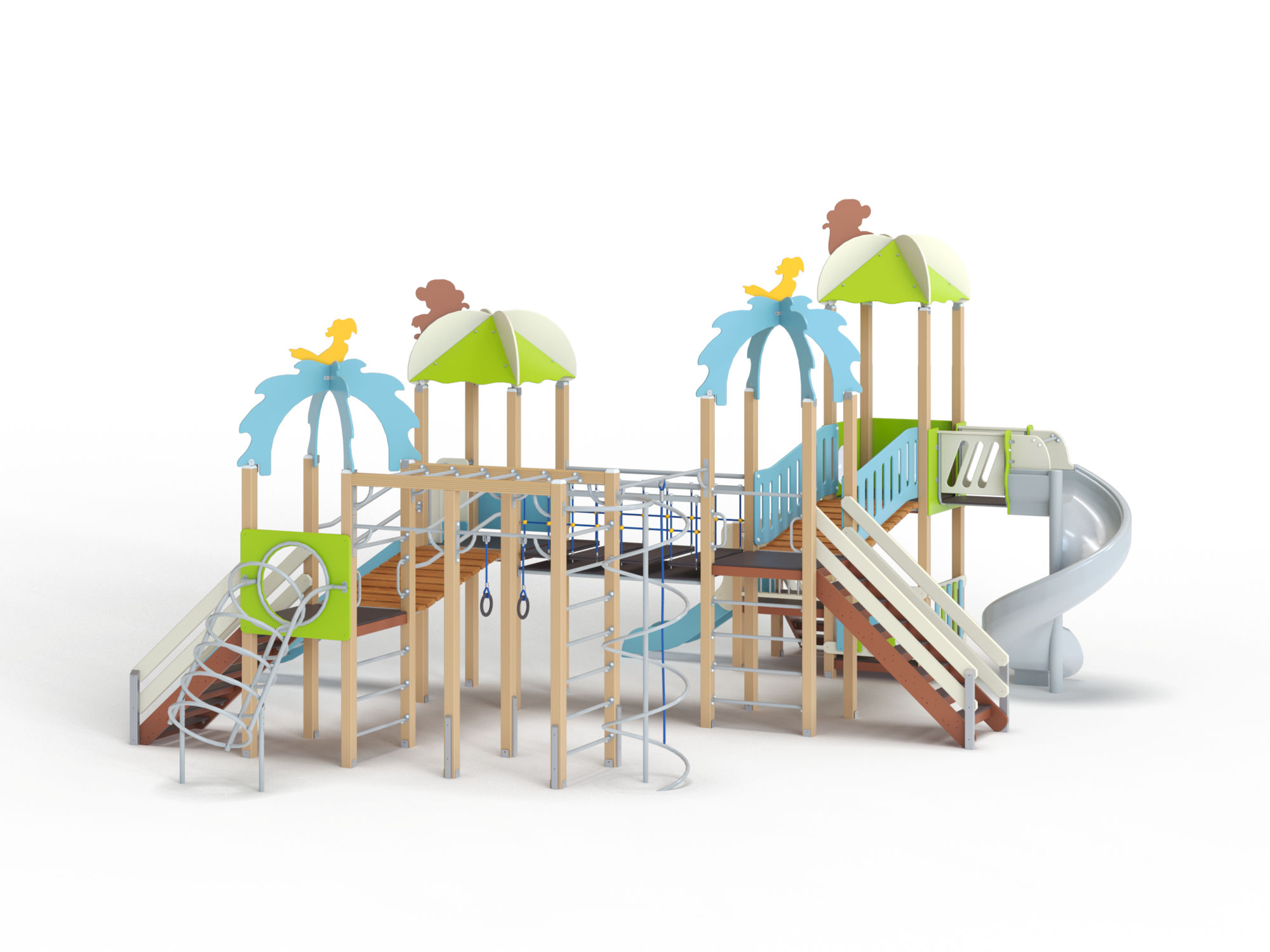 ДИК 4.215-ДПК Детский игровой комплекс Н=1500 мм, 1800 мм