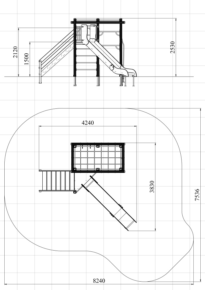 ДИК 1.23-ДЕРЕВО Детский игровой комплекс Н=1500