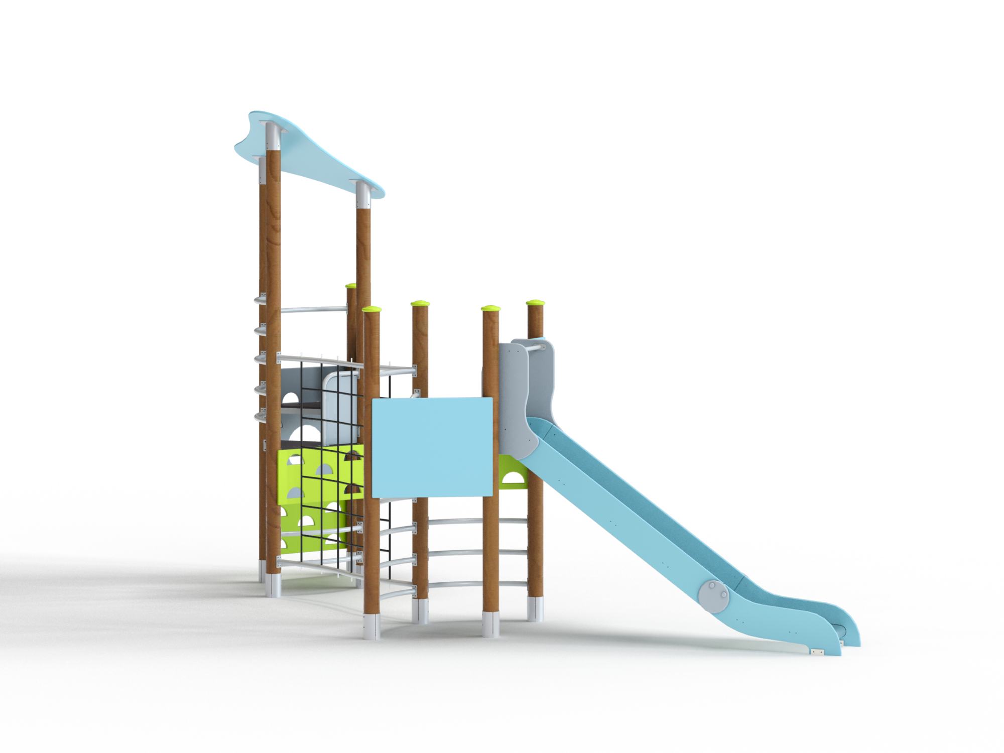 ДИК 2.105-К Детский игровой комплекс на круглых столбах Н=1500 мм